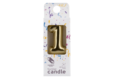 Dzimšanas dienas svece 1 ELEMENTS SENSE 2krāsas - 2