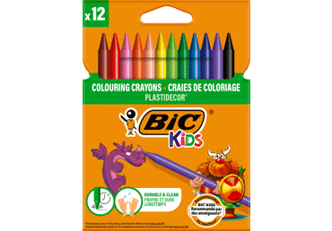 Vaska krītiņi BIC Plastidecor 12gab.