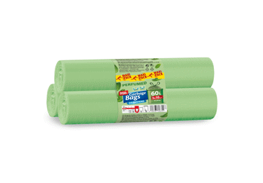 Aromatizēti atkritumu maisi 60L 3x10gab.