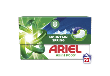 Veļas mazgāšanas kapsulas ARIEL MSpring 22gb