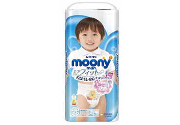 Autiņbiksītes MOONY boy XL 12-22kg 38gab.