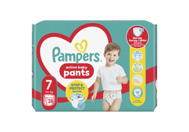 Autiņbiksītes PAMPERS S7 17+kg 38gab. - 2
