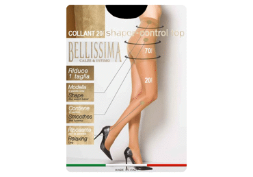 Siev.zeķb. BELLISSIMA CONT.TOP 20 nero 3