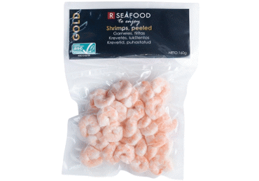 Garneles R SEAFOOD Gold 100-200 tīrītas vārītas 160g