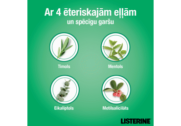 Listerine Fresh Burst  mutes skalošanas līdzeklis ikdienai, 500 ml
 - 2