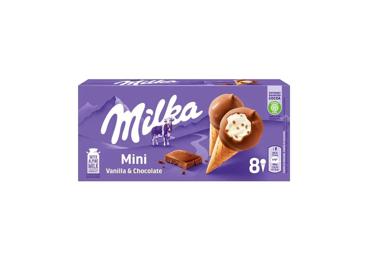 Saldējums MILKA Mini konuss 141g