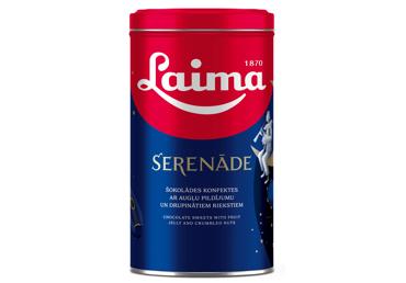 Konfekšu kārba Serenāde LAIMA metāla bundžā 450g