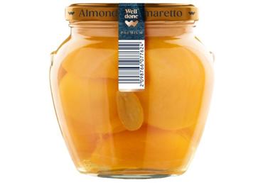 Mizotas persiku pusītes ar Amaretto un mandelēm WELL DONE PREMIUM 560g