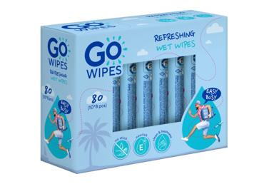 Mitrās salvetes GOWIPES Refreshing 10x8gb.