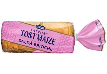 Saldā tostermaize Latvijas Tost Maize Brioche LATVIJAS MAIZNIEKS 500g