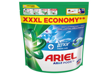 Veļas mazgāšanas kapsulas ARIEL Sensitive 44gb.