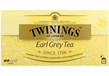 Melnā tēja TWININGS Earl Grey 25x2g