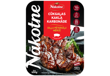 Gaļa grilēšanai Kakla karbonāde diļļu pētersīļu mērcē NĀKOTNE 450g