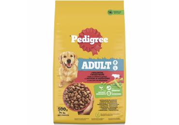 Sausā suņu barība liellops-vista PEDIGREE 500g