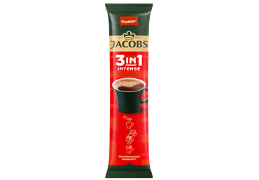 Šķīstošās kafijas dzēriens JACOBS Intense 24 x 11,1g - 2
