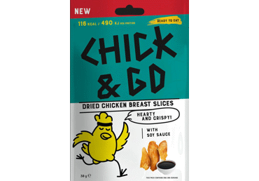 Vītināta cāļa uzkoda sojas mērcē ar saldinātājiem 30g - 1