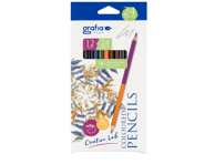 Abpusēji krāsain.zīmuļi GRAFIA 24 krās.