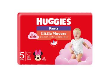 Autiņ.biks.HUGGIES Girl S5 12-17kg 34gb.