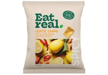 Lēcu čipsi EAT REAL ar čili un citronu 40g