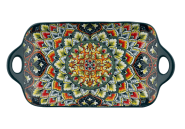 Taisnstūra šķīvis AURORA Boho 32x16cm
