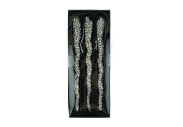 Ziemassvētku eglītes stikla rotaļlietu komplekts 3gab.