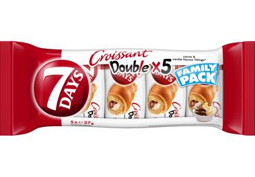 Kruasāni 7DAYS vaniļas-kakao 5x37g	