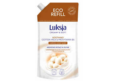 Šķ.ziep.LUKSJA Cream Cotton uzpild.400ml
