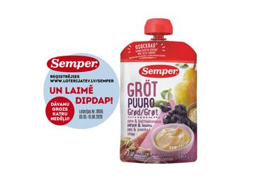 Biezenis SEMPER garudu-bumbieru-plūmju 6+ 120g - 1