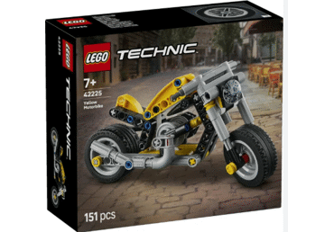 Konstruktors LEGO Dzeltens motocikls 42225