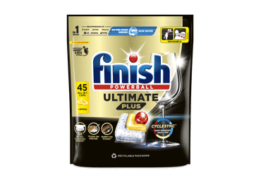 Trauku mazgājamās mašīnas kapsulas FINISH Ultimate Lemon 45gb