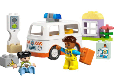 Konstruktors LEGO Ātrā palīdzība un šoferis 10447 - 2