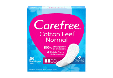 Ikdienas ieliktnīši CAREFREE Cotton Fresh 56gab.
