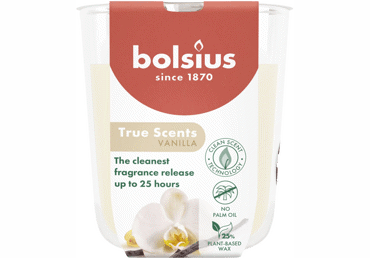 Aromātiska svece glāzē BOLSIUS Vanilla 8x7cm