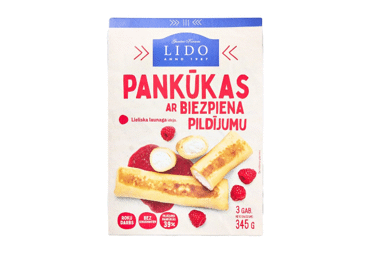 Pankūkas ar biezpiena pildījumu LIDO 345g