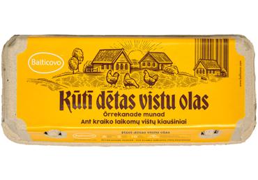 Kūtī dētas olas BALTICOVO S izm. 10gab.