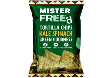 Tortillas čipsi MISTER FREE`D spinātu 135g