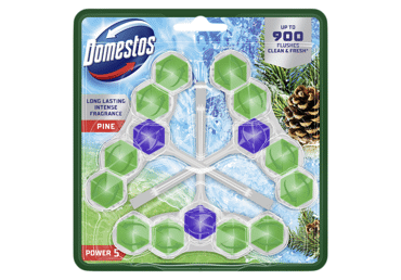 Tualetes atsvaidzinātājs DOMESTOS Power 5 Pine 3x50g