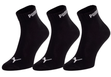 Sporta zeķes(Quarter)PUMA 3pāri 43/46 melnas - 2