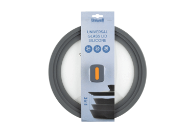 Stikla vāks UNIWELL 24cm/26cm/28cm