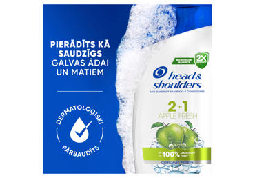 Šampūns Head&Shoulders Apple 2in1 330ml - 2