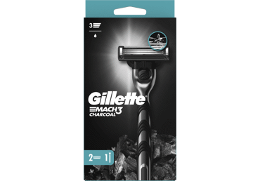 Skūš.apar.GILLETTE MACH 3 Charcoal+2asm.