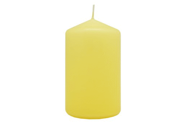 Cilindrsvece dzeltena 5,8x10cm