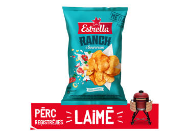 Čipsi ESTRELLA Ranch skābā krējuma 250g - 1