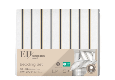 Satīna gultas veļas komplekts 140x200/50x70cm