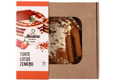 Torte Lotus zemeņu MEISTARA MARKA 570g