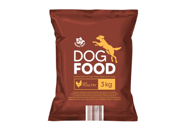 Sausā suņu barība HAPPY TAILS mājputnu 3kg