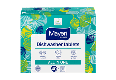 Trauku mazgājamās mašīnas tabletes MAYERI All in 1 40 m.r.