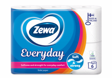 Tualetes papīrs ZEWA Everyday 3k.6r.