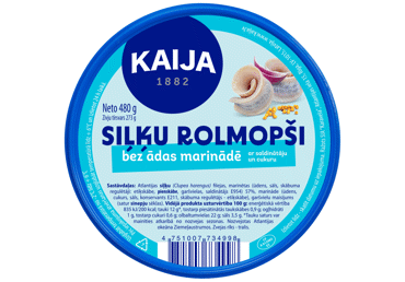 Siļķu rolmopši bez ādas KAIJA 480g