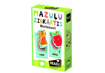 Spēle Montessori zibkārtis mazuļiem LV HEADU
